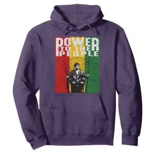 Black Panther Party Huey P. Newton Hoodie Power To The People Black History TS09 Purple Print Your Wear