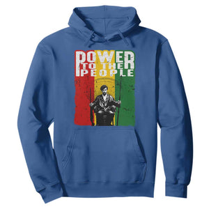 Black Panther Party Huey P. Newton Hoodie Power To The People Black History TS09 Royal Blue Print Your Wear