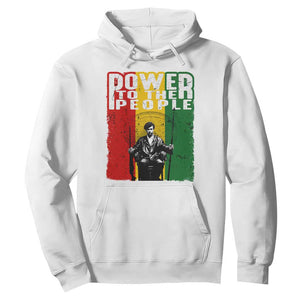 Black Panther Party Huey P. Newton Hoodie Power To The People Black History TS09 White Print Your Wear