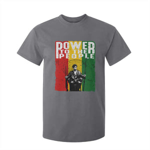 Black Panther Party Huey P. Newton T Shirt For Kid Power To The People Black History TS09 Charcoal Print Your Wear