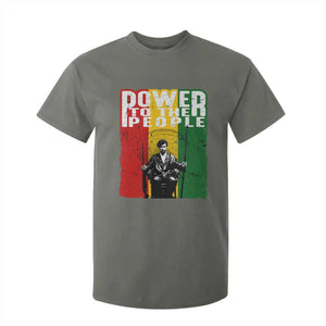 Black Panther Party Huey P. Newton T Shirt For Kid Power To The People Black History TS09 Military Green Print Your Wear