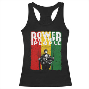 Black Panther Party Huey P. Newton Racerback Tank Top Power To The People Black History TS09 Black Print Your Wear