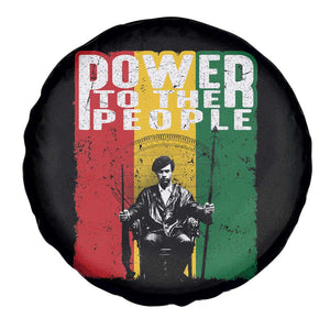 Black Panther Party Huey P. Newton Spare Tire Cover Power To The People Black History TS09 Print Your Wear