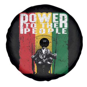 Black Panther Party Huey P. Newton Spare Tire Cover Power To The People Black History TS09 Print Your Wear