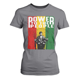 Black Panther Party Huey P. Newton T Shirt For Women Power To The People Black History TS09 Charcoal Print Your Wear