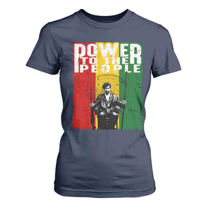 Black Panther Party Huey P. Newton T Shirt For Women Power To The People Black History TS09 Navy Print Your Wear