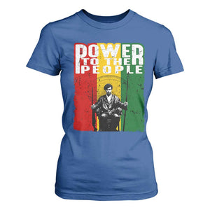 Black Panther Party Huey P. Newton T Shirt For Women Power To The People Black History TS09 Royal Blue Print Your Wear