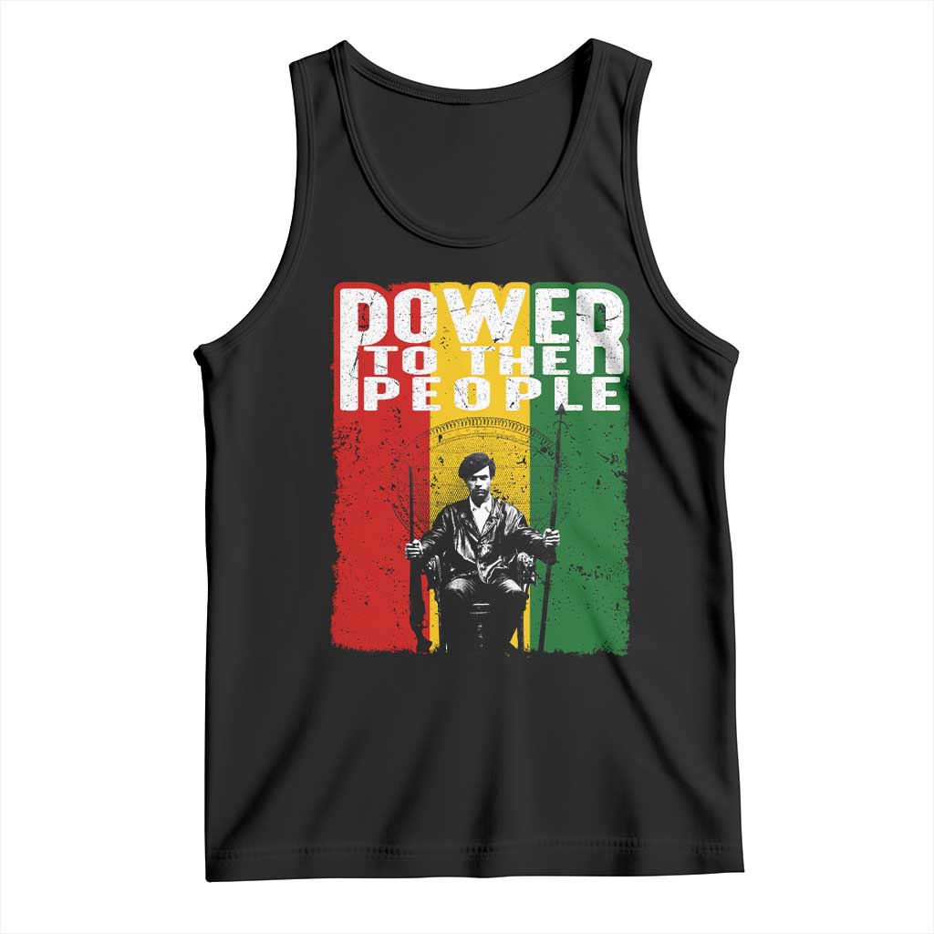 Black Panther Party Huey P. Newton Tank Top Power To The People Black History TS09 Black Print Your Wear