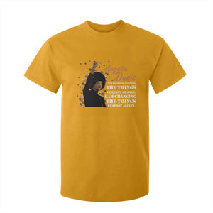 Angela Davis T Shirt For Kid I Am Changing The Things I Cannot Accept Black Panther Party History TS09 Gold Print Your Wear