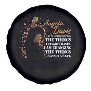 Angela Davis Spare Tire Cover I Am Changing The Things I Cannot Accept Black Panther Party History TS09 Print Your Wear