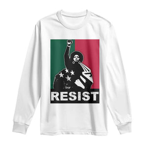 Resist Angela Davis Long Sleeve Shirt Black Panther Party History Civil Rights TS09 White Print Your Wear