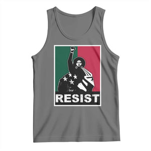 Resist Angela Davis Tank Top Black Panther Party History Civil Rights TS09 Black Heather Print Your Wear