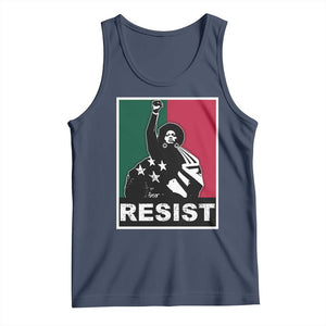Resist Angela Davis Tank Top Black Panther Party History Civil Rights TS09 Navy Print Your Wear