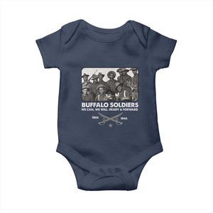 Buffalo Soldiers Baby Onesie We Can We Will Ready Forward Black History TS09 Navy Print Your Wear