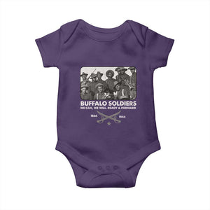 Buffalo Soldiers Baby Onesie We Can We Will Ready Forward Black History TS09 Purple Print Your Wear