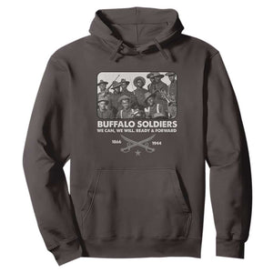 Buffalo Soldiers Hoodie We Can We Will Ready Forward Black History TS09 Dark Chocolate Print Your Wear