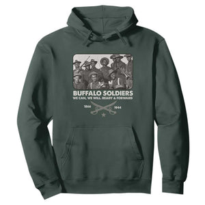 Buffalo Soldiers Hoodie We Can We Will Ready Forward Black History TS09 Dark Forest Green Print Your Wear