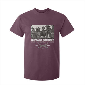 Buffalo Soldiers T Shirt For Kid We Can We Will Ready Forward Black History TS09 Maroon Print Your Wear