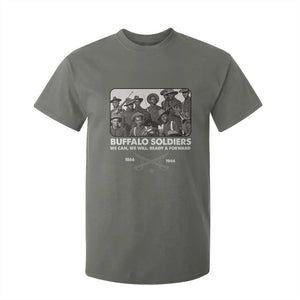 Buffalo Soldiers T Shirt For Kid We Can We Will Ready Forward Black History TS09 Military Green Print Your Wear