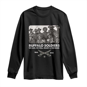 Buffalo Soldiers Long Sleeve Shirt We Can We Will Ready Forward Black History TS09 Black Print Your Wear