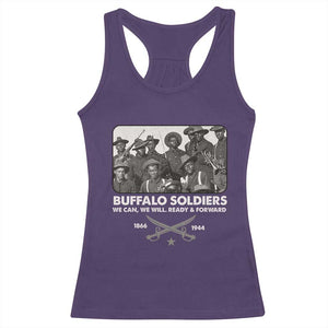 Buffalo Soldiers Racerback Tank Top We Can We Will Ready Forward Black History TS09 Purple Print Your Wear