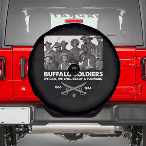 Buffalo Soldiers Spare Tire Cover We Can We Will Ready Forward Black History TS09 Black Print Your Wear