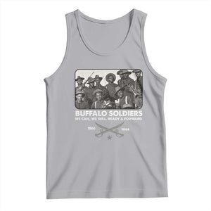 Buffalo Soldiers Tank Top We Can We Will Ready Forward Black History TS09 Athletic Heather Print Your Wear