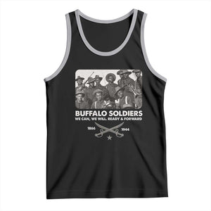 Buffalo Soldiers Tank Top We Can We Will Ready Forward Black History TS09 Black Athletic Heather Print Your Wear