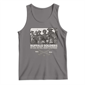 Buffalo Soldiers Tank Top We Can We Will Ready Forward Black History TS09 Deep Heather Print Your Wear