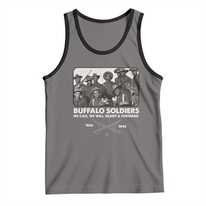 Buffalo Soldiers Tank Top We Can We Will Ready Forward Black History TS09 Deep Heather Black Print Your Wear