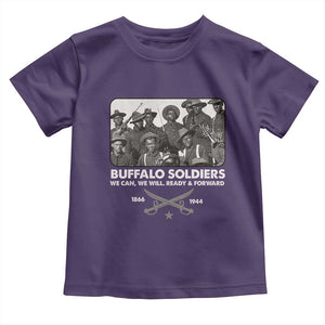 Buffalo Soldiers Toddler T Shirt We Can We Will Ready Forward Black History TS09 Purple Print Your Wear