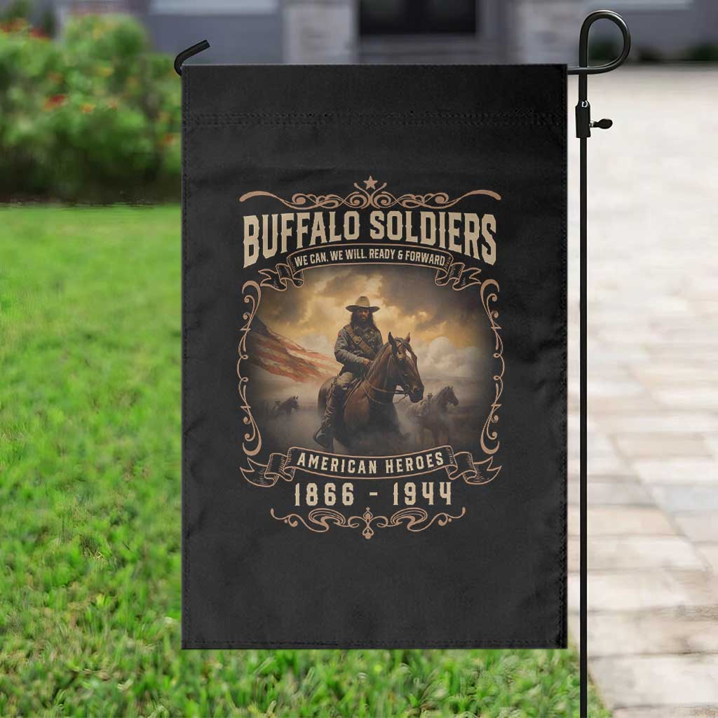 Buffalo Soldiers Garden Flag American Heros Cavalry Black History TS09 Print Your Wear