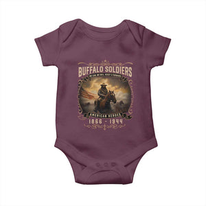 Buffalo Soldiers Baby Onesie American Heros Cavalry Black History TS09 Maroon Print Your Wear