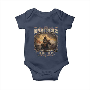 Buffalo Soldiers Baby Onesie American Heros Cavalry Black History TS09 Navy Print Your Wear