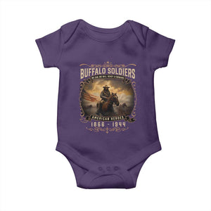 Buffalo Soldiers Baby Onesie American Heros Cavalry Black History TS09 Purple Print Your Wear