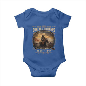 Buffalo Soldiers Baby Onesie American Heros Cavalry Black History TS09 Royal Blue Print Your Wear