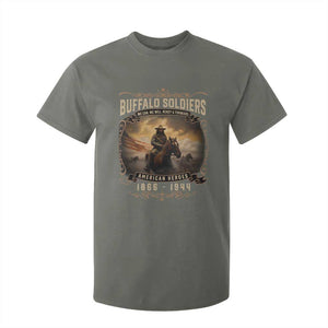 Buffalo Soldiers T Shirt For Kid American Heros Cavalry Black History TS09 Military Green Print Your Wear