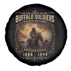 Buffalo Soldiers Spare Tire Cover American Heros Cavalry Black History TS09 Print Your Wear