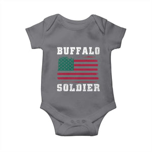 Buffalo Soldiers Baby Onesie African American Cavalry Black History TS09 Charcoal Print Your Wear