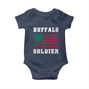 Buffalo Soldiers Baby Onesie African American Cavalry Black History TS09 Navy Print Your Wear