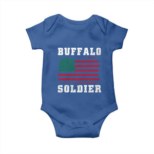 Buffalo Soldiers Baby Onesie African American Cavalry Black History TS09 Royal Blue Print Your Wear