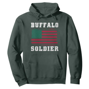 Buffalo Soldiers Hoodie African American Cavalry Black History TS09 Dark Forest Green Print Your Wear