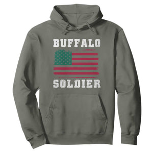 Buffalo Soldiers Hoodie African American Cavalry Black History TS09 Military Green Print Your Wear