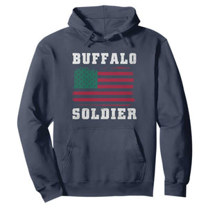 Buffalo Soldiers Hoodie African American Cavalry Black History TS09 Navy Print Your Wear