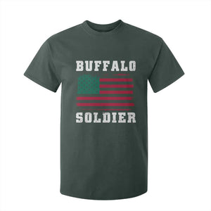 Buffalo Soldiers T Shirt For Kid African American Cavalry Black History TS09 Dark Forest Green Print Your Wear