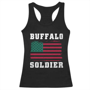 Buffalo Soldiers Racerback Tank Top African American Cavalry Black History TS09 Black Print Your Wear