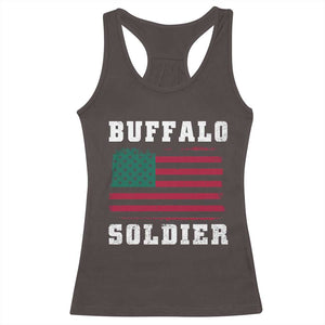 Buffalo Soldiers Racerback Tank Top African American Cavalry Black History TS09 Dark Chocolate Print Your Wear