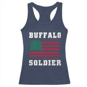 Buffalo Soldiers Racerback Tank Top African American Cavalry Black History TS09 Navy Print Your Wear