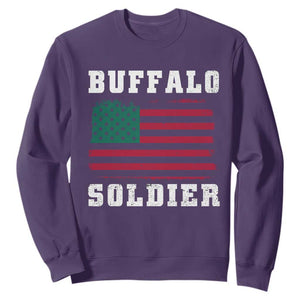 Buffalo Soldiers Sweatshirt African American Cavalry Black History TS09 Purple Print Your Wear