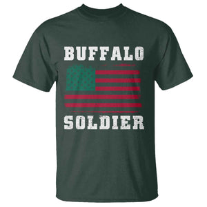 Buffalo Soldiers T Shirt African American Cavalry Black History TS09 Dark Forest Green Print Your Wear